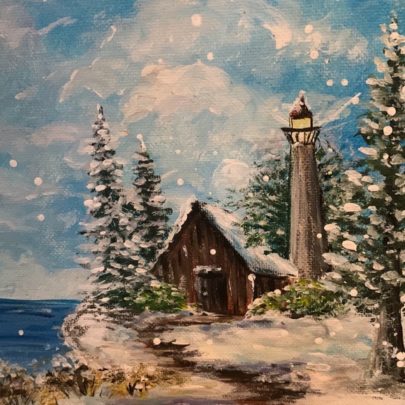 Lighthouse painting standing - Picture 4 of 6